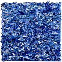 Blue - Oil on cotton 30 x 30 x 6 cm